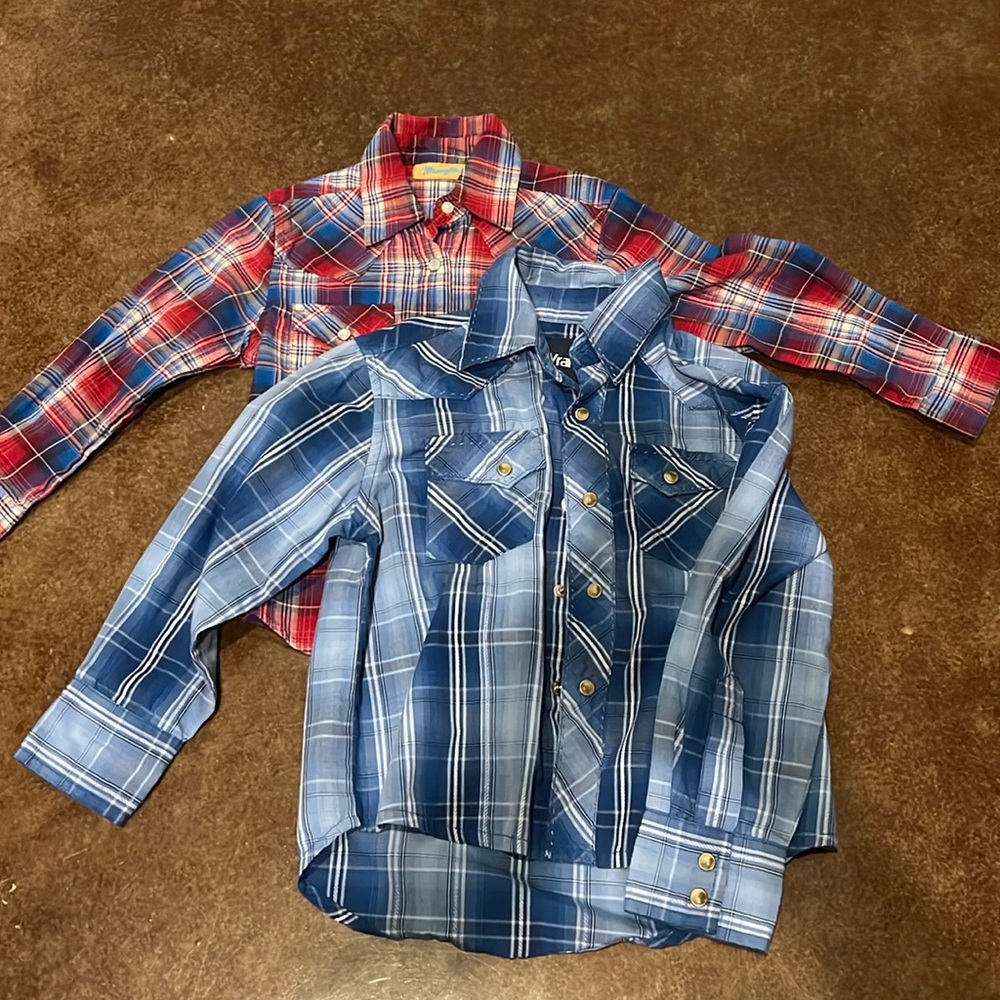 Wrangler Pearl Snap Shirts - 4T